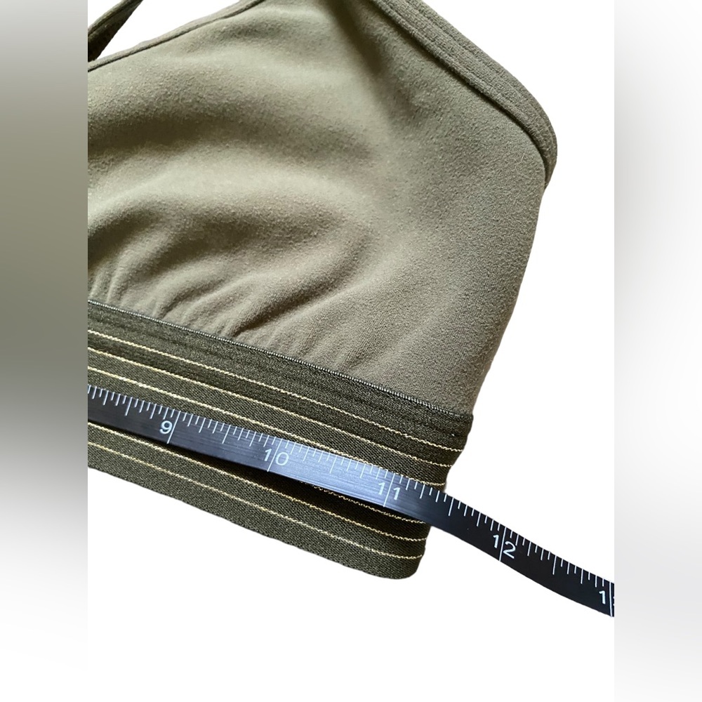 Lululemon | Light Army Green Principal Dancer Golden Lining Bralette - Picture 8 of 8